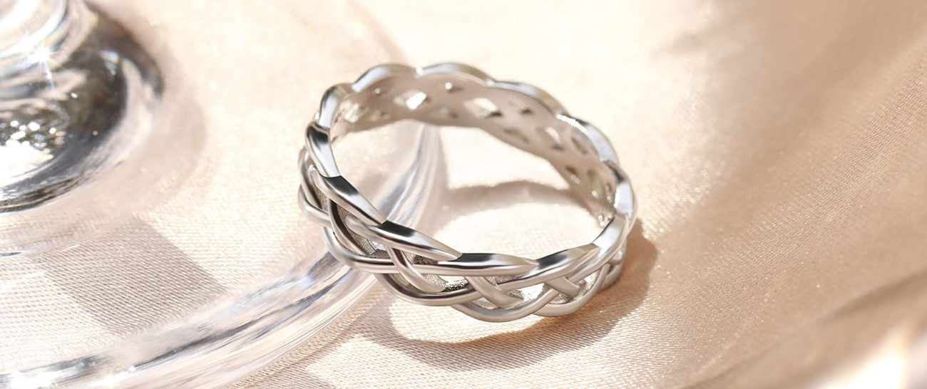 banner cheap sterling silver wedding bands
