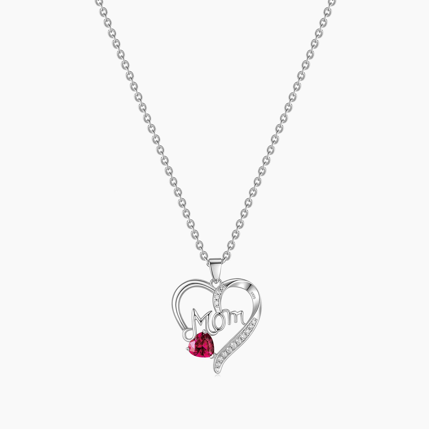 mom necklace, heart necklace, station necklace, layered necklace, cz necklace, dainty necklace, sterling silver necklaces, cz stones