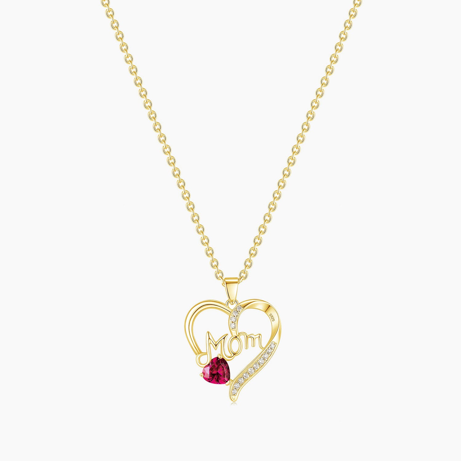 mom necklace, heart necklace, station necklace, layered necklace, cz necklace, dainty necklace, sterling silver necklaces, cz stones, gold necklace
