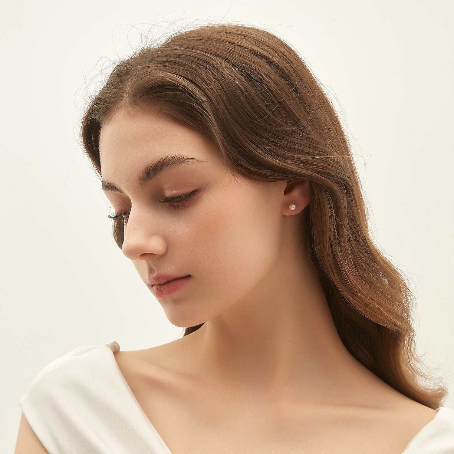 freshwater pearl earrings, pearl wedding earrings, pearl studs