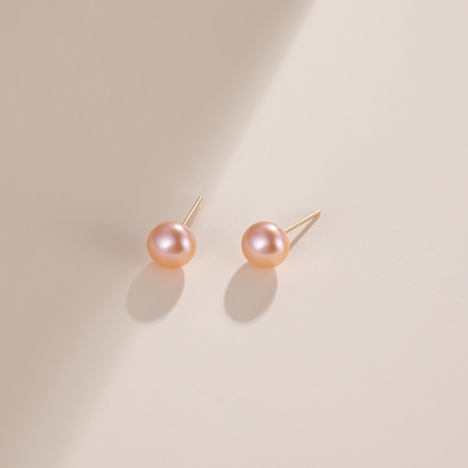 7mm pink pearls, pink pearl earrings, classic pearl earrings, pearl stud earrings, earrings in pink, gold earrings, 925 sterling silver posts, pearl bridal earrings, freshwater pearl earrings, pearl wedding earrings, pearl studs, pink pearls