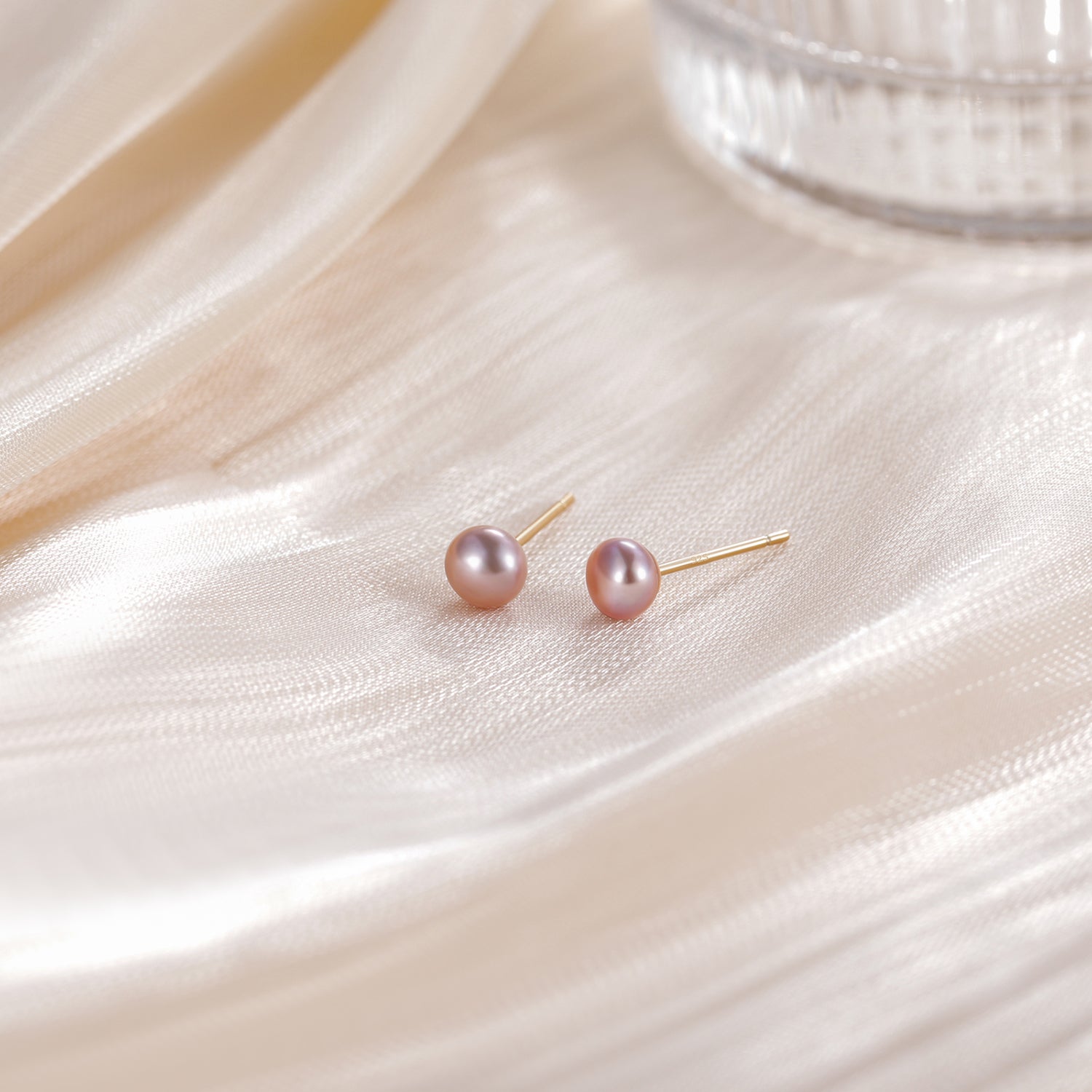 pearl stud earrings, purple pearls, pearl wedding earrings, pearl bridal earrings