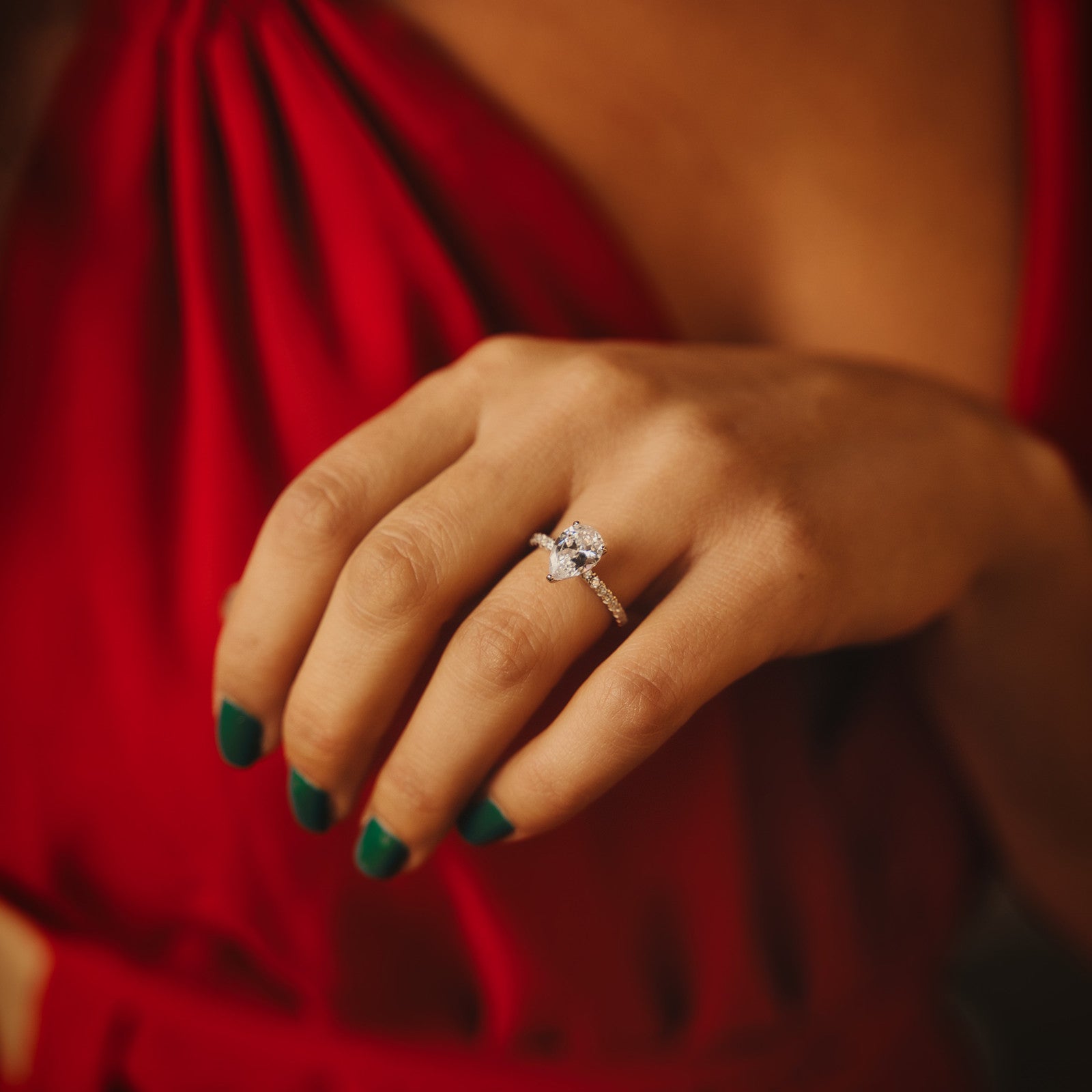 pear cut engagement rings, s925 pear shape rings, pear ring for women, cheap wedding rings under $50, cubic zirconia pear ring