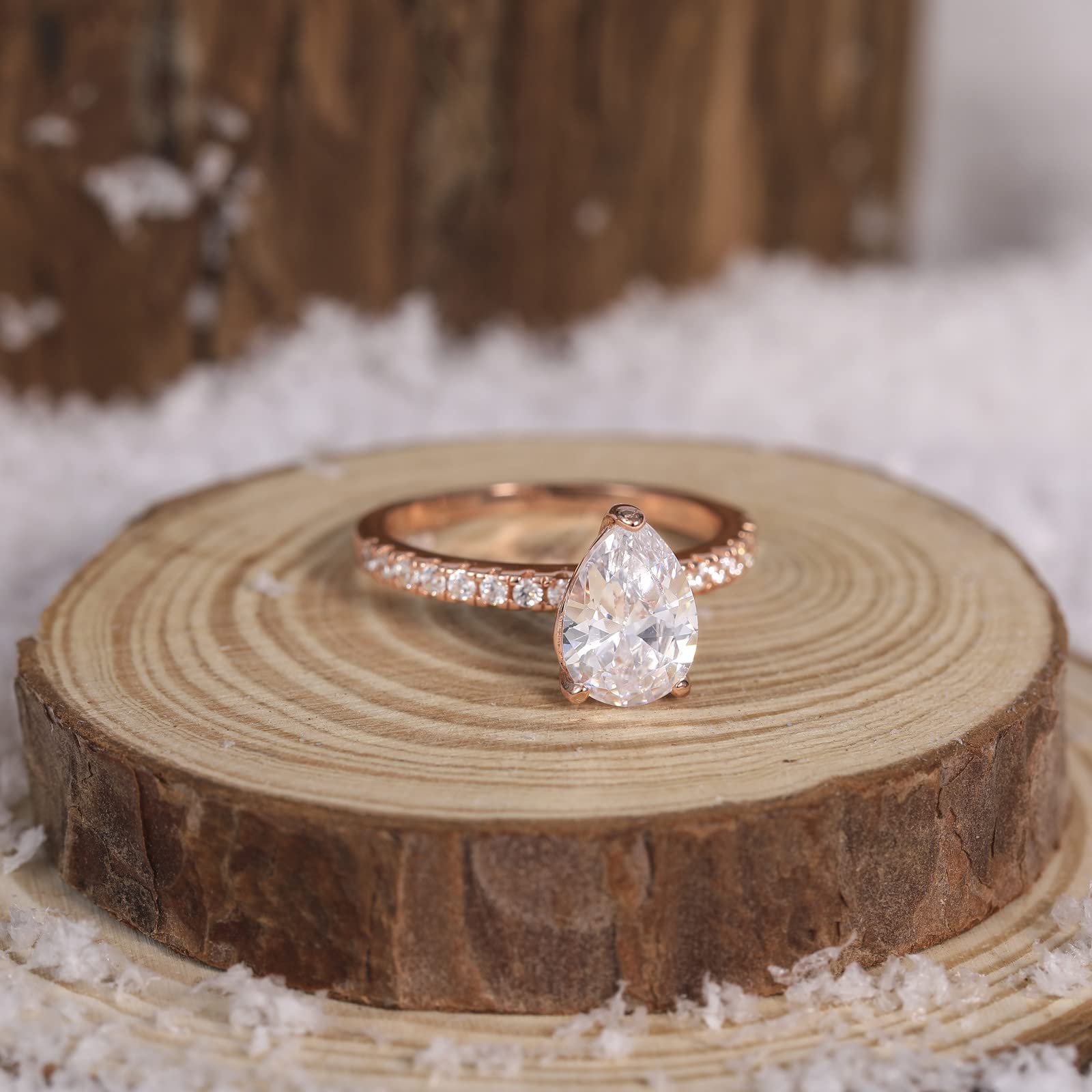 pear cut engagement rings, s925 pear shape rings, pear ring for women, cheap wedding rings under $50, cubic zirconia pear ring