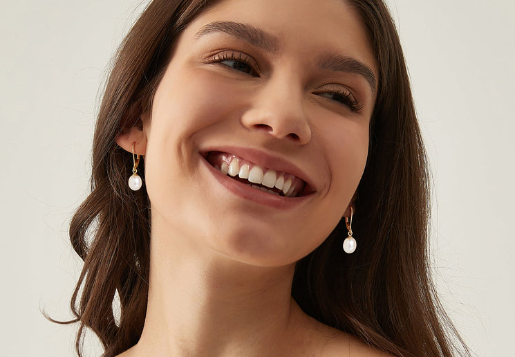 pearl earrings, leverback earrings, dangle earrings, gold earrings, 14k gold plated, freshwater pearls, pearl bridal earrings, pearl wedding earrings, freshwater pearl earrings for women, gold plated earrings, white pearls