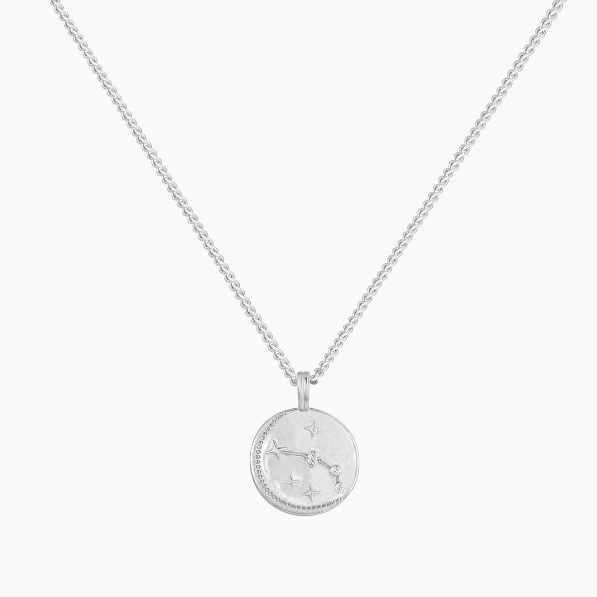 14K Plated Aries Zodiac Personalized Pendant Necklace