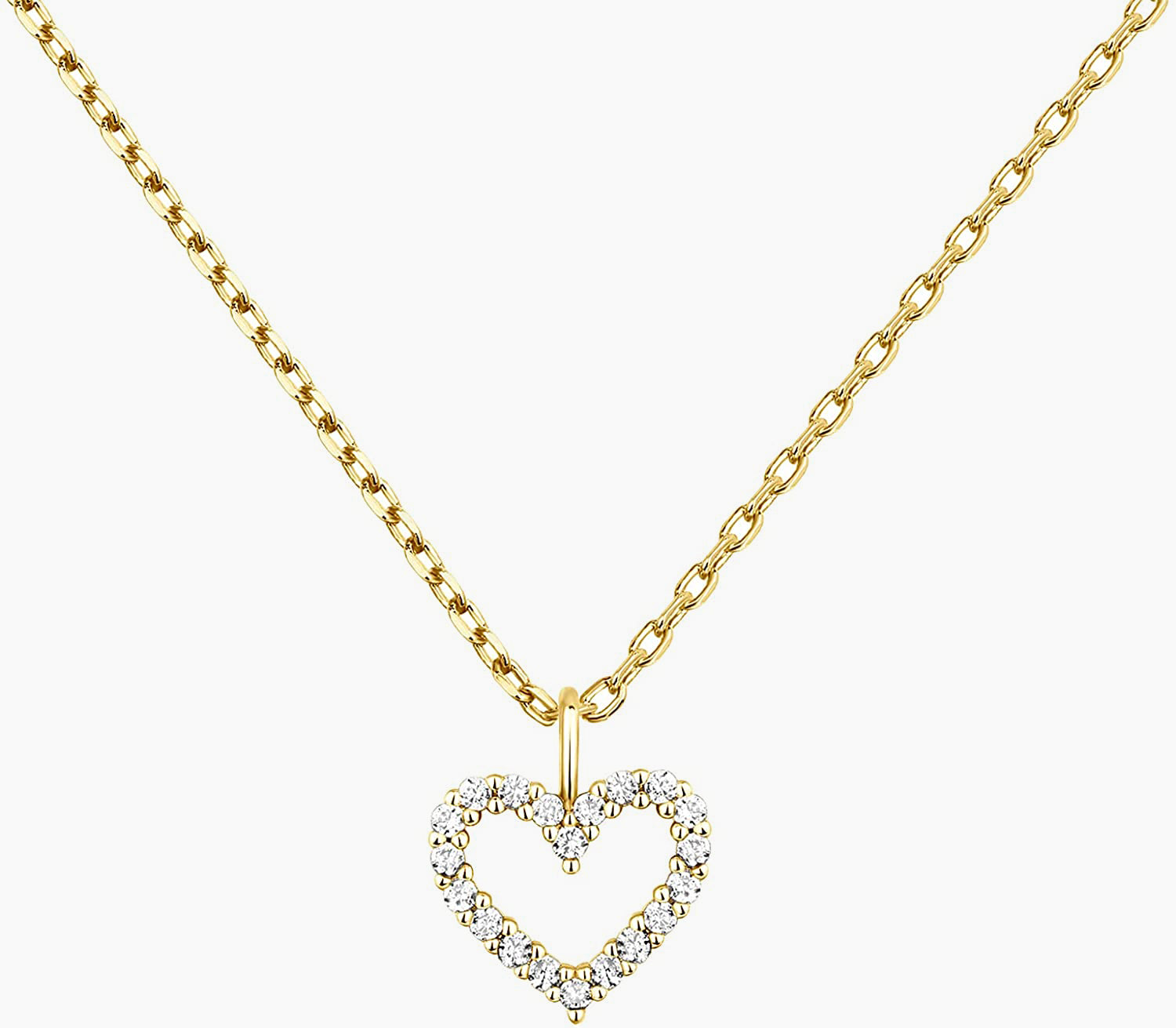 heart pendant necklace, silver heart necklace, S925 silver necklace, eamti necklace