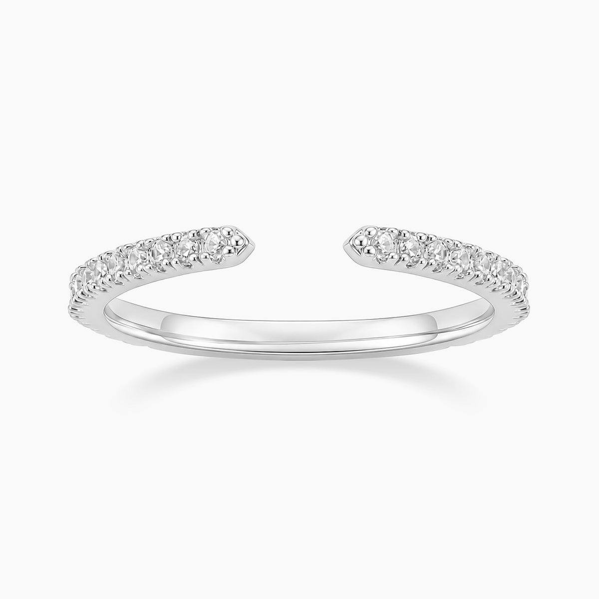 14K Plated Open Eternity Ring