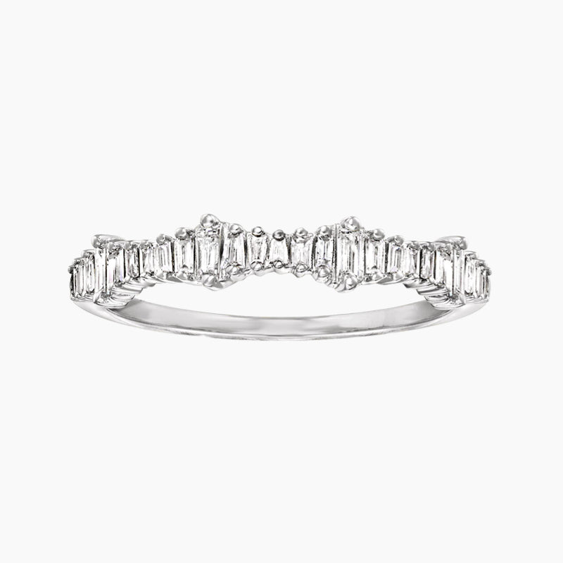 baguette cut, cubic zirconia ring, stackable ring, affordable jewelry for woman, cheap ring under $50, sterling silver wedding ring
