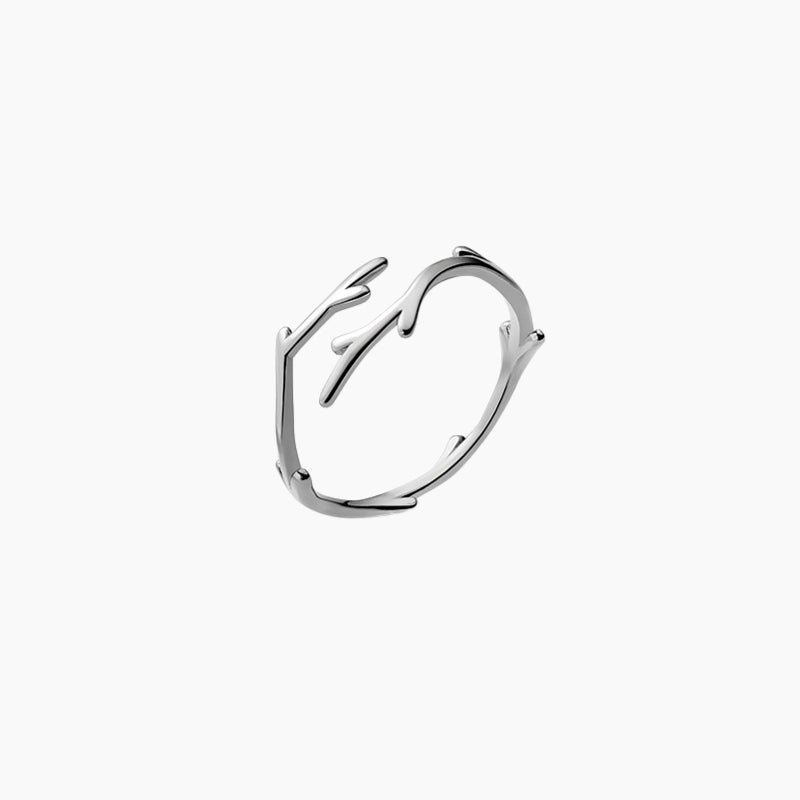Antler Opening Ring Sterling