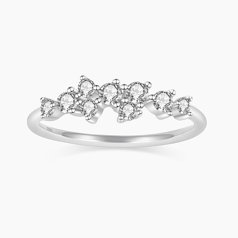 S925 Eternity Cluster Ring