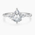 pear cut ring, pear shaped engagement ring, pear diamond ring, cubic zirconia ring, sterling silver ring, cubic zirconia engagement ring, affordable jewelry, travel ring, CZ Stones
