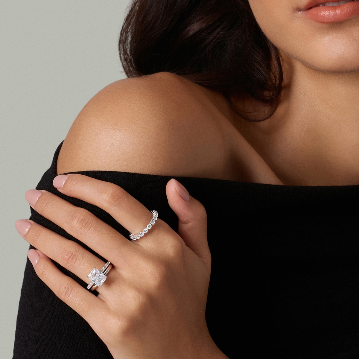radiant cut ring, sterling silver rings for women, affordable wedding rings, cubic zirconia ring, 3ct ring, sterling silver cubic zirconia rings, travel ring, cheap rings, inexpensive promise ring, cz engagement rings