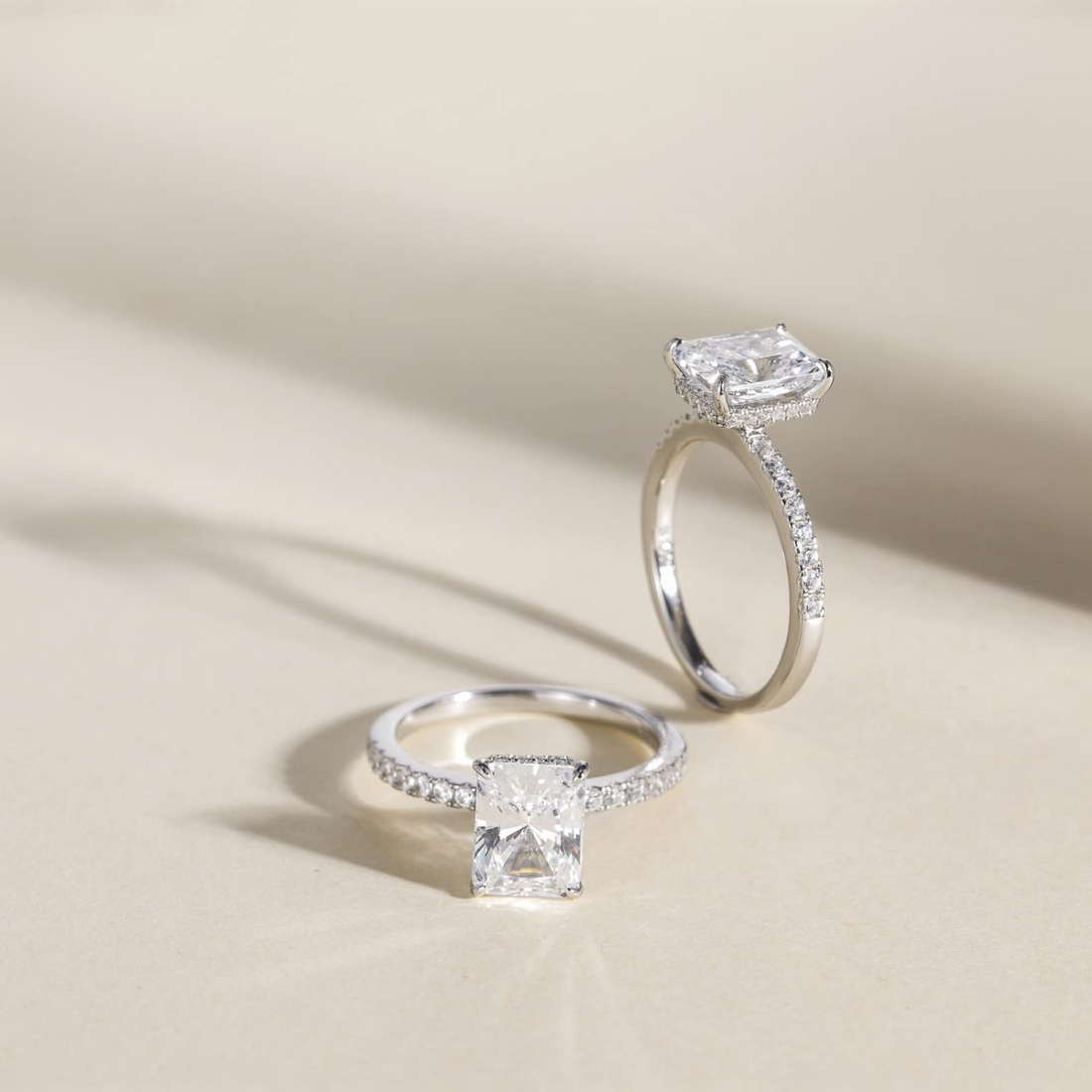 Anelli in argento sterling 925 con zirconi cubici