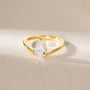 curved engagement rings, curved band, pear engagement rings, pear cut, cubic zirconia rings, cubic zirconia usa, travel rings, fake diamond rings, cz rings, affordable jewelry, gold engagement rings
