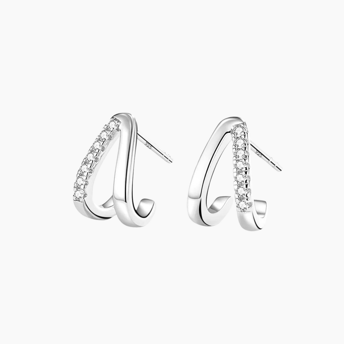 Washer Curved Earrings