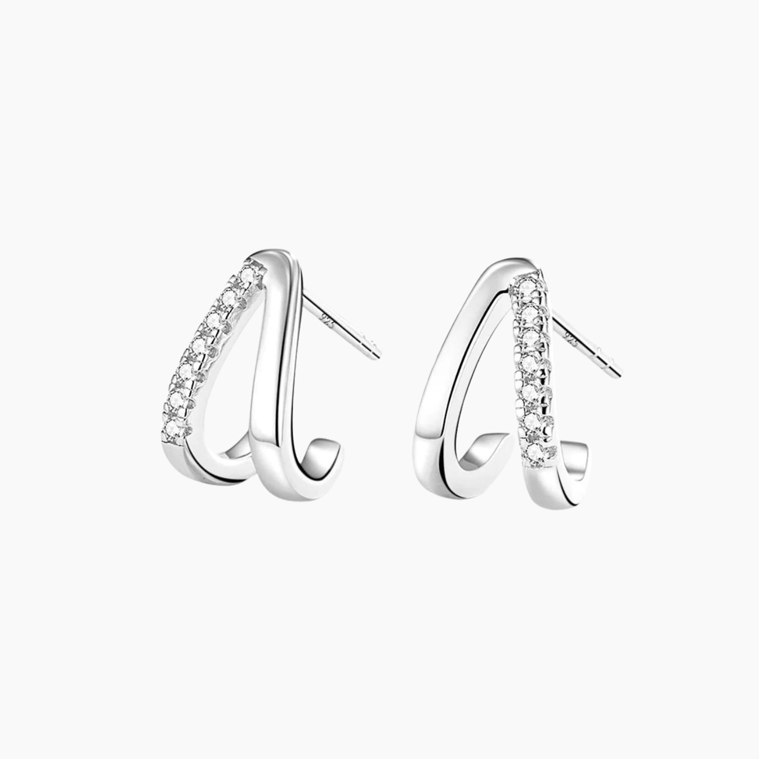 Women's Washer Curved Earrings