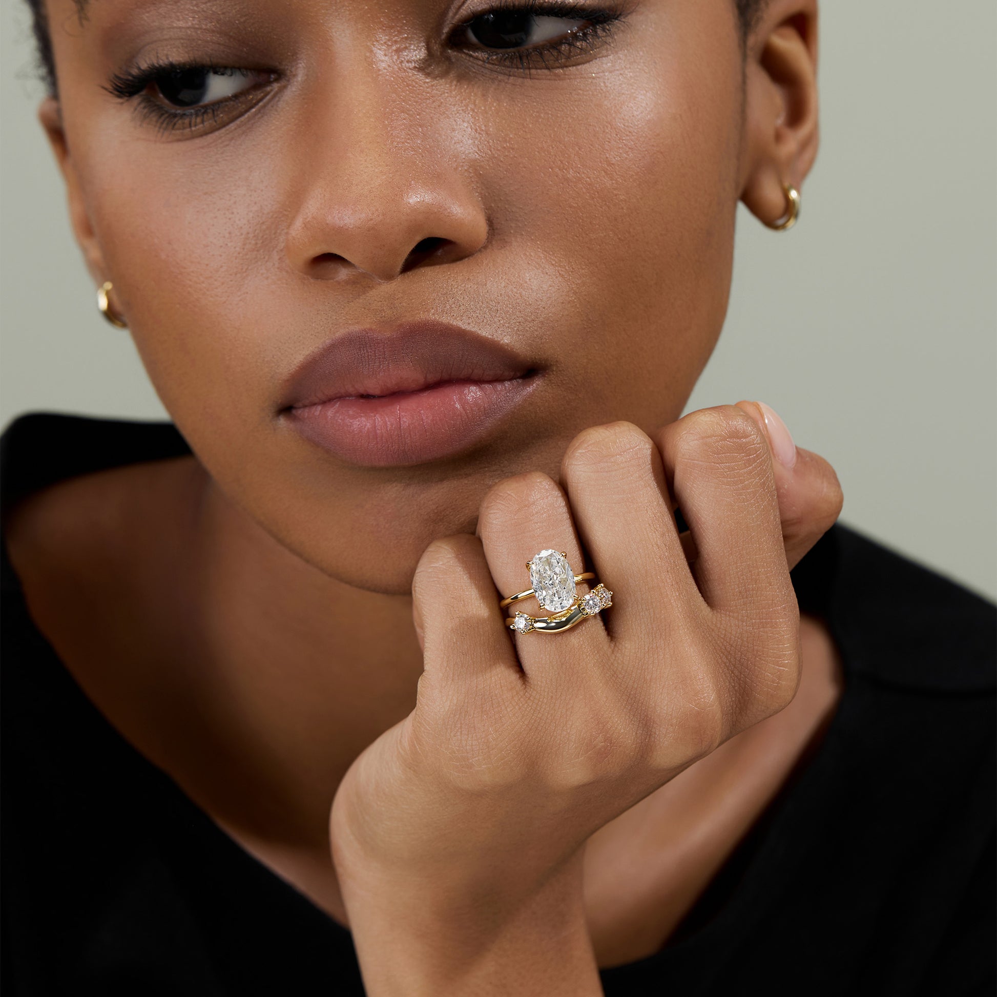 4.5CT Solitaire Elongated Oval Engagement Ring