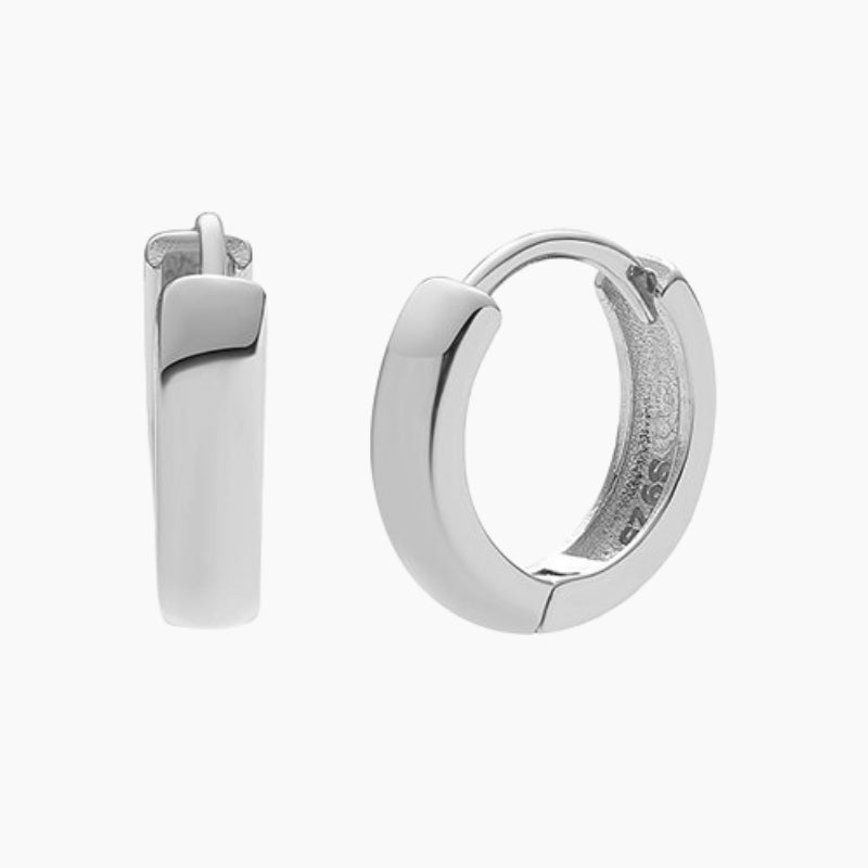 925 Sterling Bold Huggie Earrings