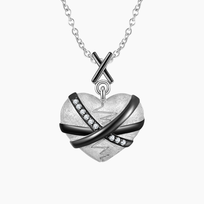 925 Sterling Silver Heart Pendant Necklace