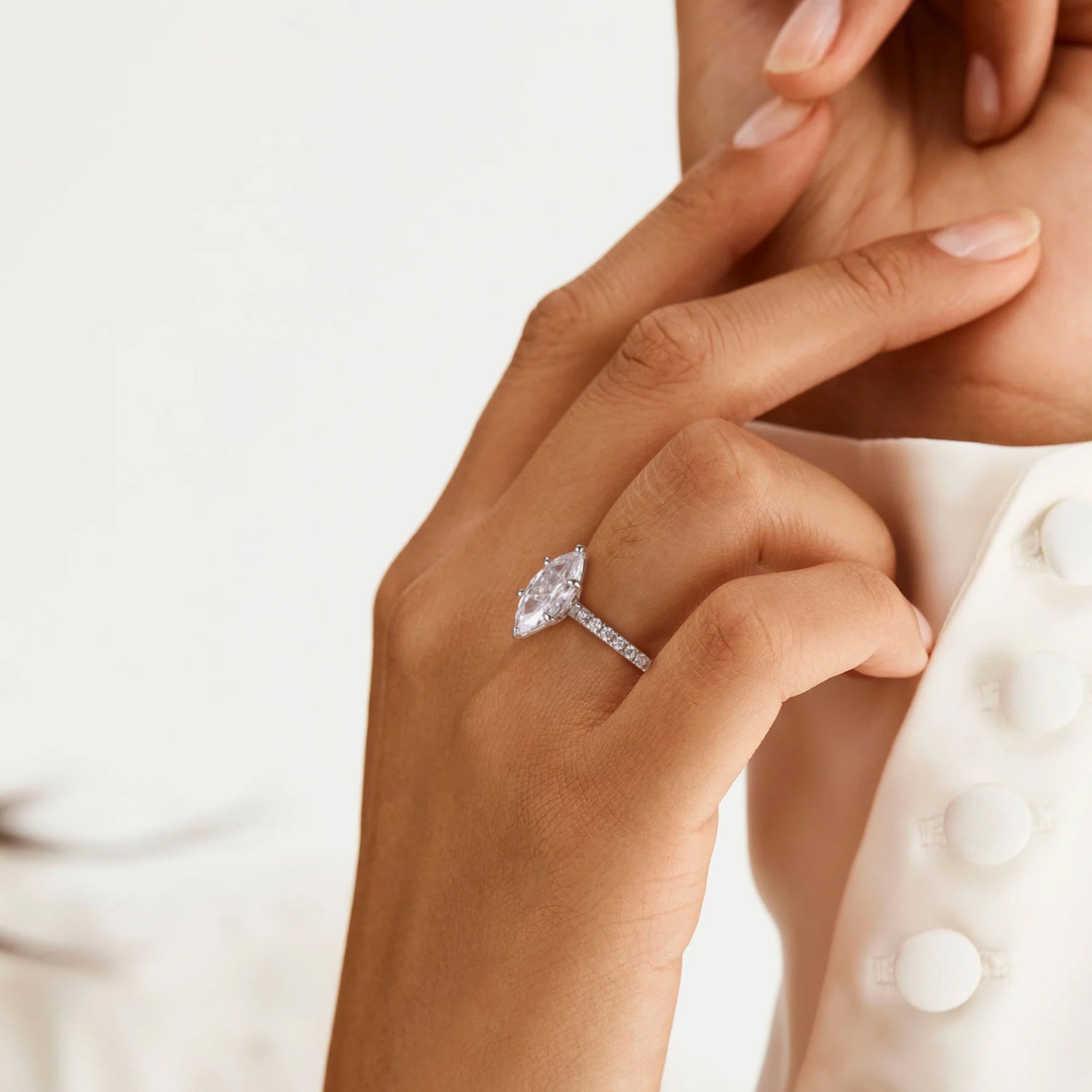 marquise ring for women, silver marquise ring, cubic zirconia wedding rings, cz stones, affordable cz engagement rings
