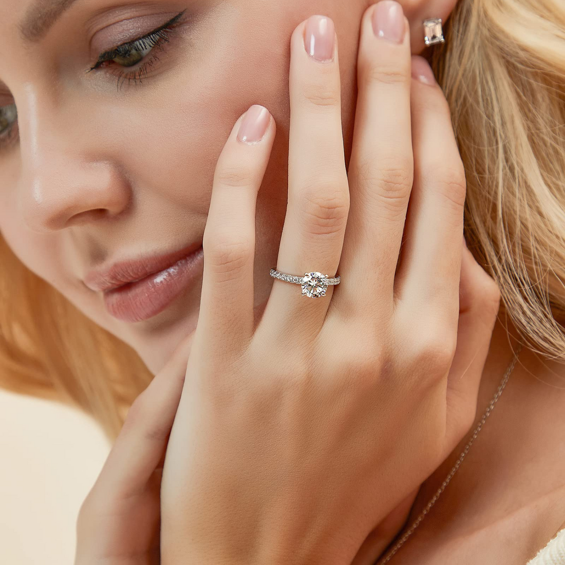 55Carat Sterling Silver Cubic Zirconia Ring For Women – Trillion Cut CZ Ring, Sizes 5 To 12, Customizable
