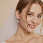 teardrop, bridal earrings, engagement earrings, affordable jewelry