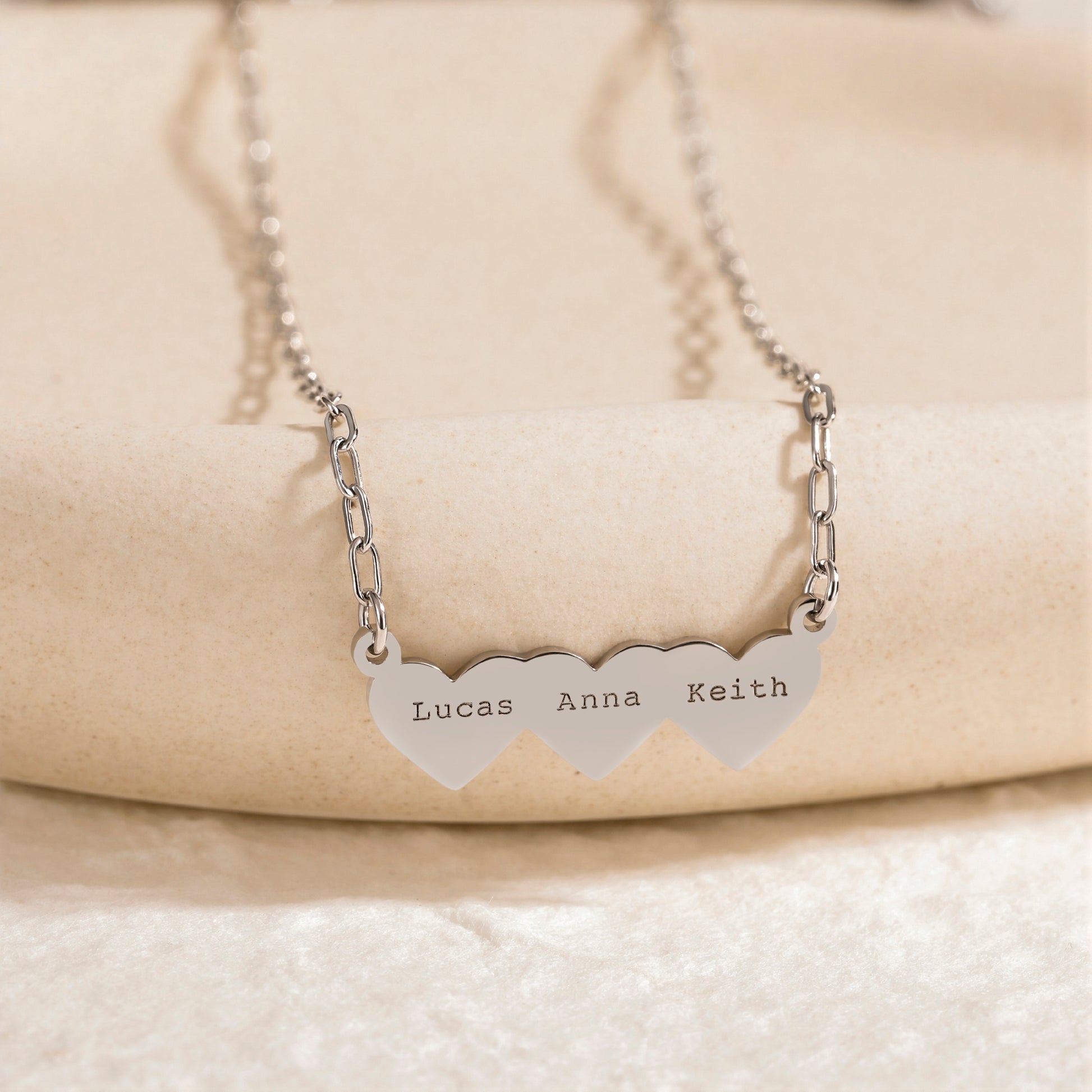 Heart Pendant，Family Necklace, Custom Necklace, heart pendant necklace, Gold Plated, Name Necklace, Initial Necklace, Layered Necklace, Personalized Necklace, Delicate Necklace, Dainty Necklace, Affordable Jewelry