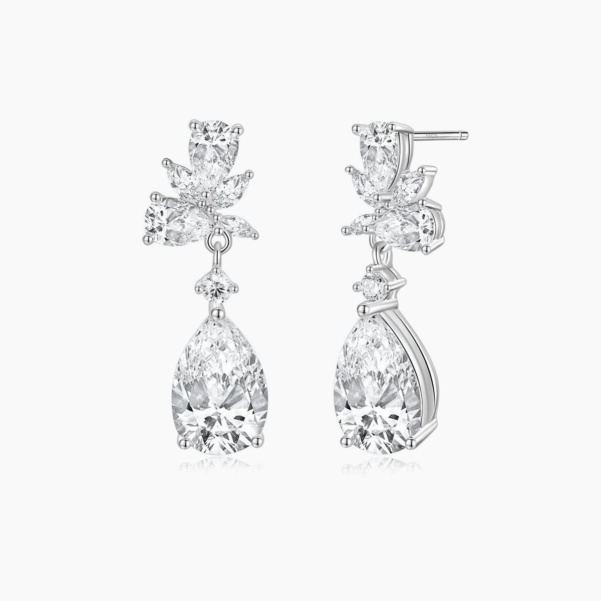 Dainty Cluster Teardrop