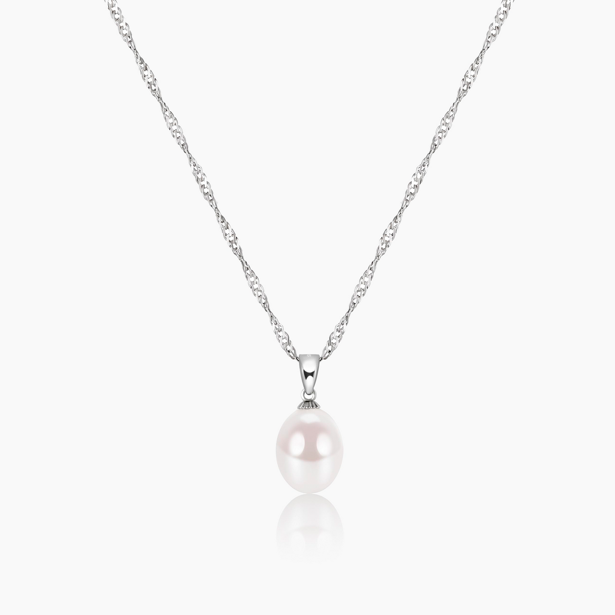 Dainty Pearl Singapore Chain Necklace