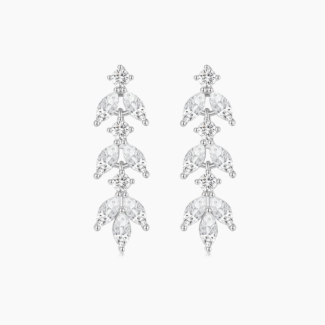 pear cut, bridal earrings, wedding earrings, dainty earrings, dangling earrings