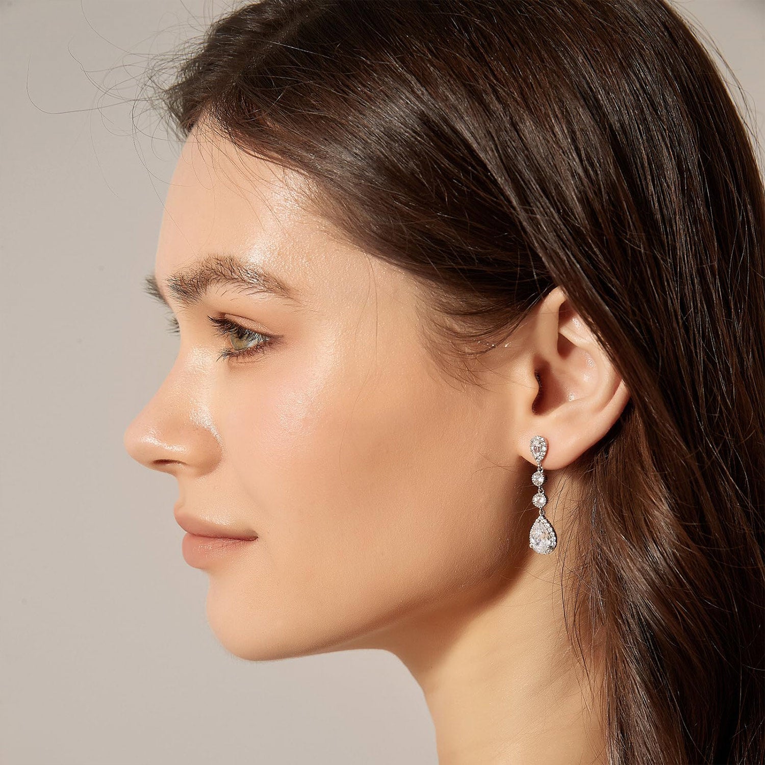 teardrop, bridal earrings, statement earrings, pear cut, long earrings, cheap earrings