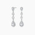 teardrop, bridal earrings, wedding earrings, pear cut, danity earrings, dangling earrings