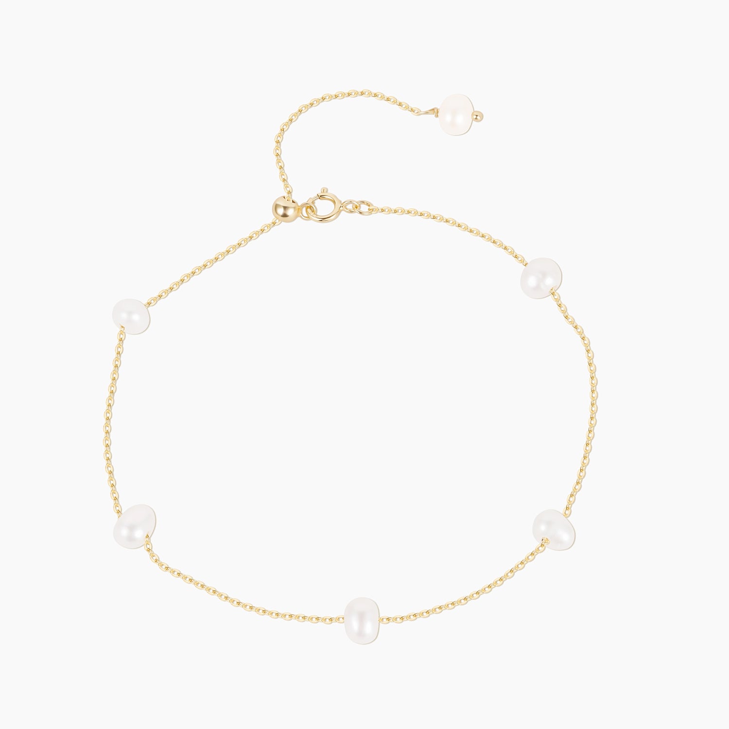 pearl bracelet, gold plated, affordable jewelry
