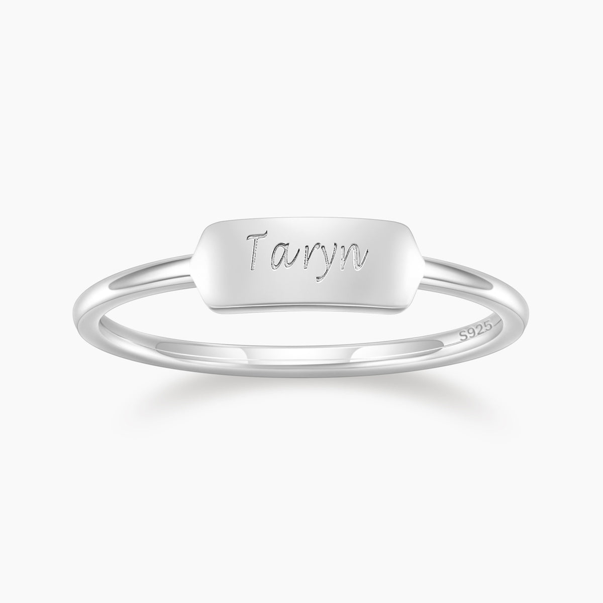 Engravable Letter Ring Gift