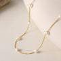  freshwater cultured pearls necklace, Pearl Station Necklace, Freshwater Pearl, 925 sterling silver chain, freshwater cultured pearls necklace, Pearl Station Necklace, Freshwater Necklace