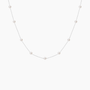  freshwater cultured pearls necklace, Pearl Station Necklace, Freshwater Pearl, 925 sterling silver chain, freshwater cultured pearls necklace, Pearl Station Necklace, Freshwater Necklace