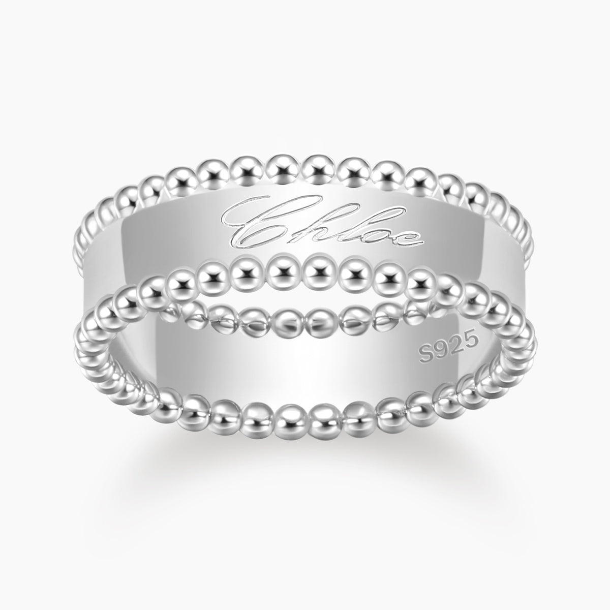 EAMTI JEWELRY Gold Plated Engraved Band Ring