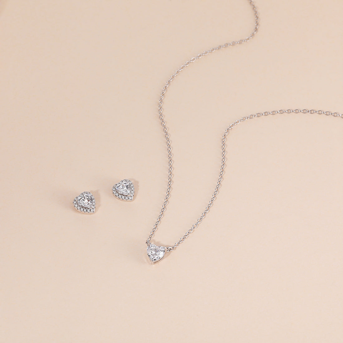 sets bridal jewelry, cz wedding sets, heart earrings, heart necklace, danity necklace, wedding jewelry sets, wedding jewelry sets for bride, cubic zirconia