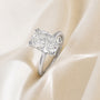 travel ring, hidden halo elongated cushion cut engagement ring, solitaire elongated cushion cut engagement ring, solitaire engagement ring, cubic zirconia, hidden halo, elongated cushion cut, cz wedding rings, eamti