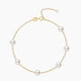 freshwater pearl bracelet, pearl bracelet, gold plated, affordable jewelry, stackable bracelet, gold and pearl bracelet, Sterling Silver