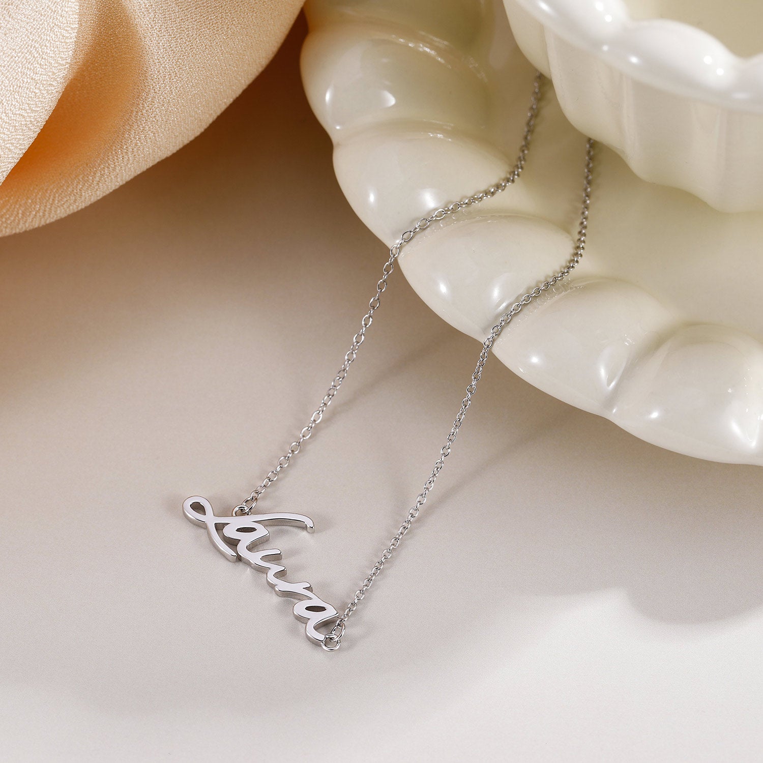 Personalized Script Name Necklace