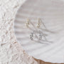 silver earrings studs, sterling silver cubic zirconia earrings, cubic zirconia earrings, cute earrings, earrings backs, hypoallergenic stud earrings