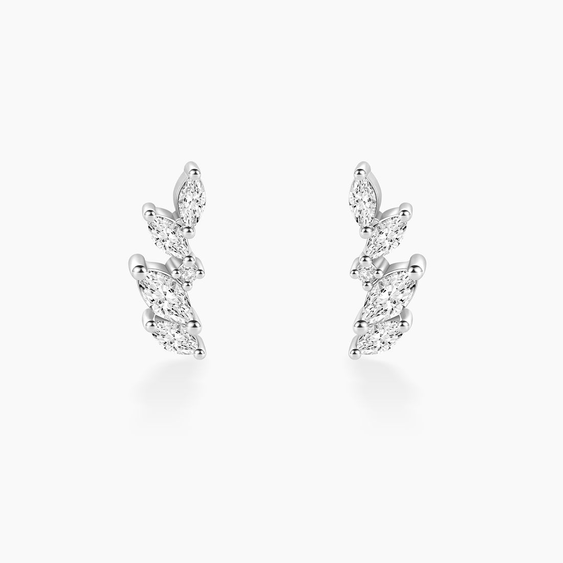 silver earrings studs, sterling silver cubic zirconia earrings, cubic zirconia earrings, cute earrings, earrings backs, hypoallergenic stud earrings