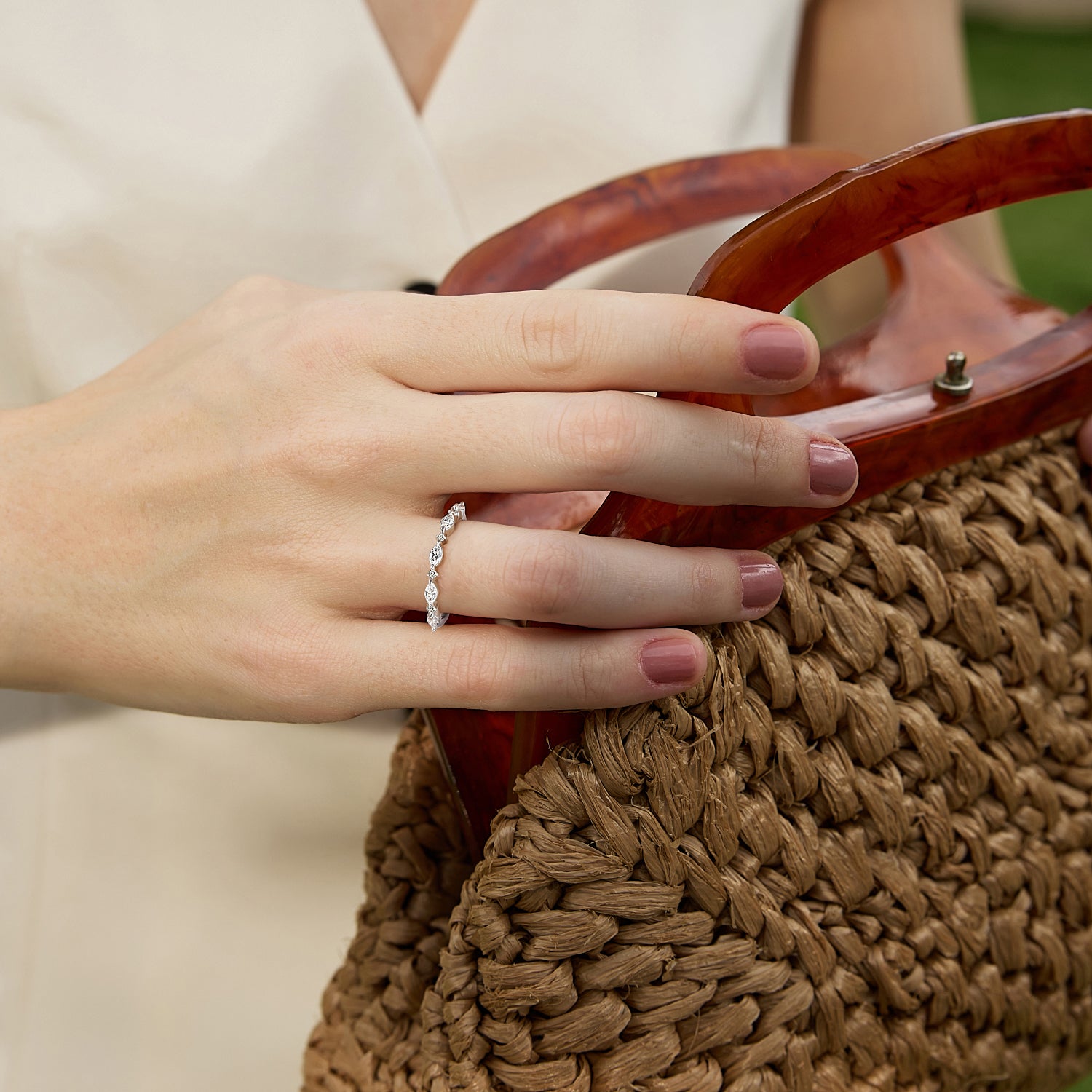 stackable ring, wedding wedding bands, half eternity ring, her and her promise rings, travel wedding bands, cz ring, wedding rings cz, eamti rings, cheap wedding rings under $50, copper ring, marquise ring, marquise wedding ring, dainty rings