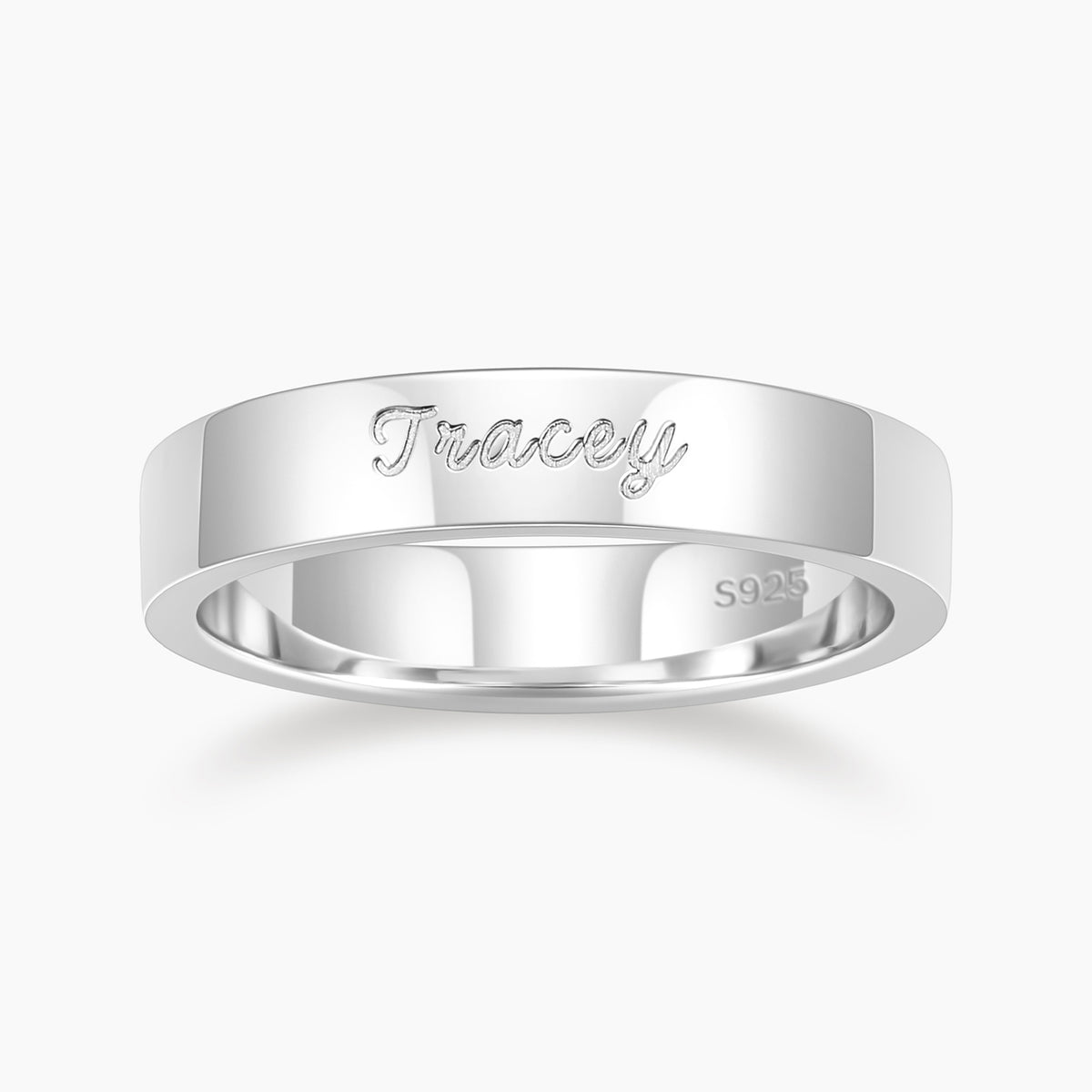 Personalized Engraved Name Ring 4mm