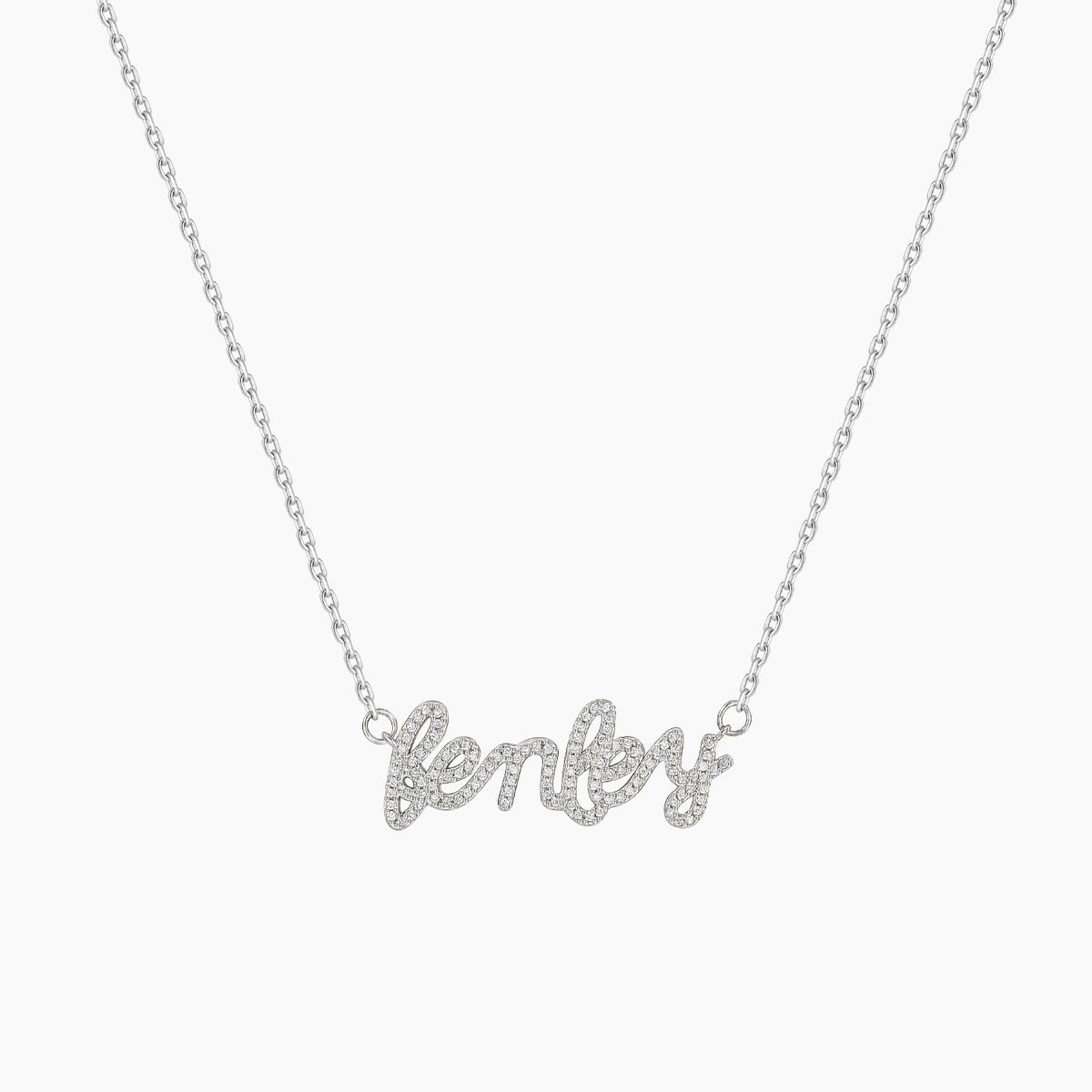 Personalized Cubic Zirconia Name Necklace