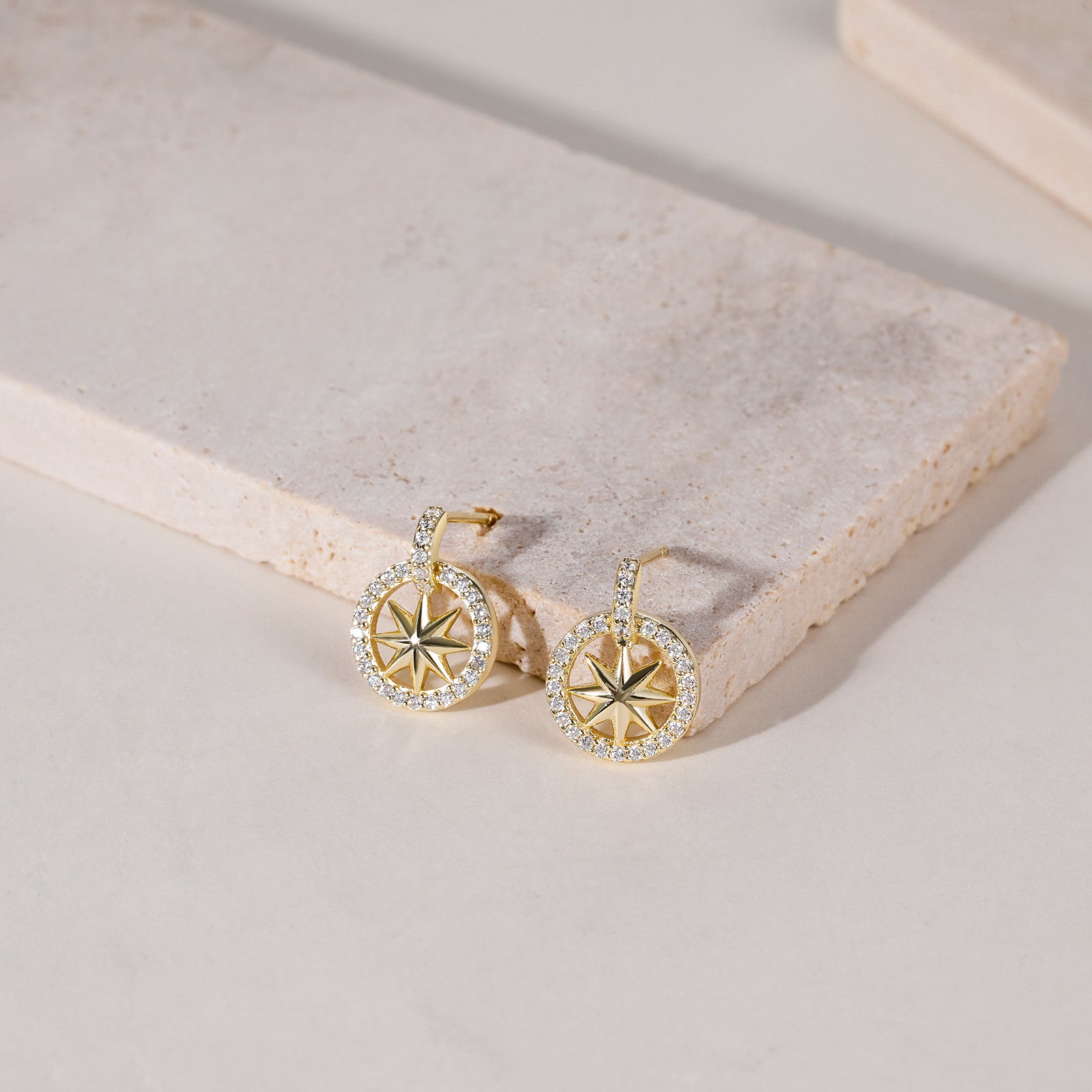 gold plated earrings stud, s925 earrings for women, star earring studs, lucky star earrings