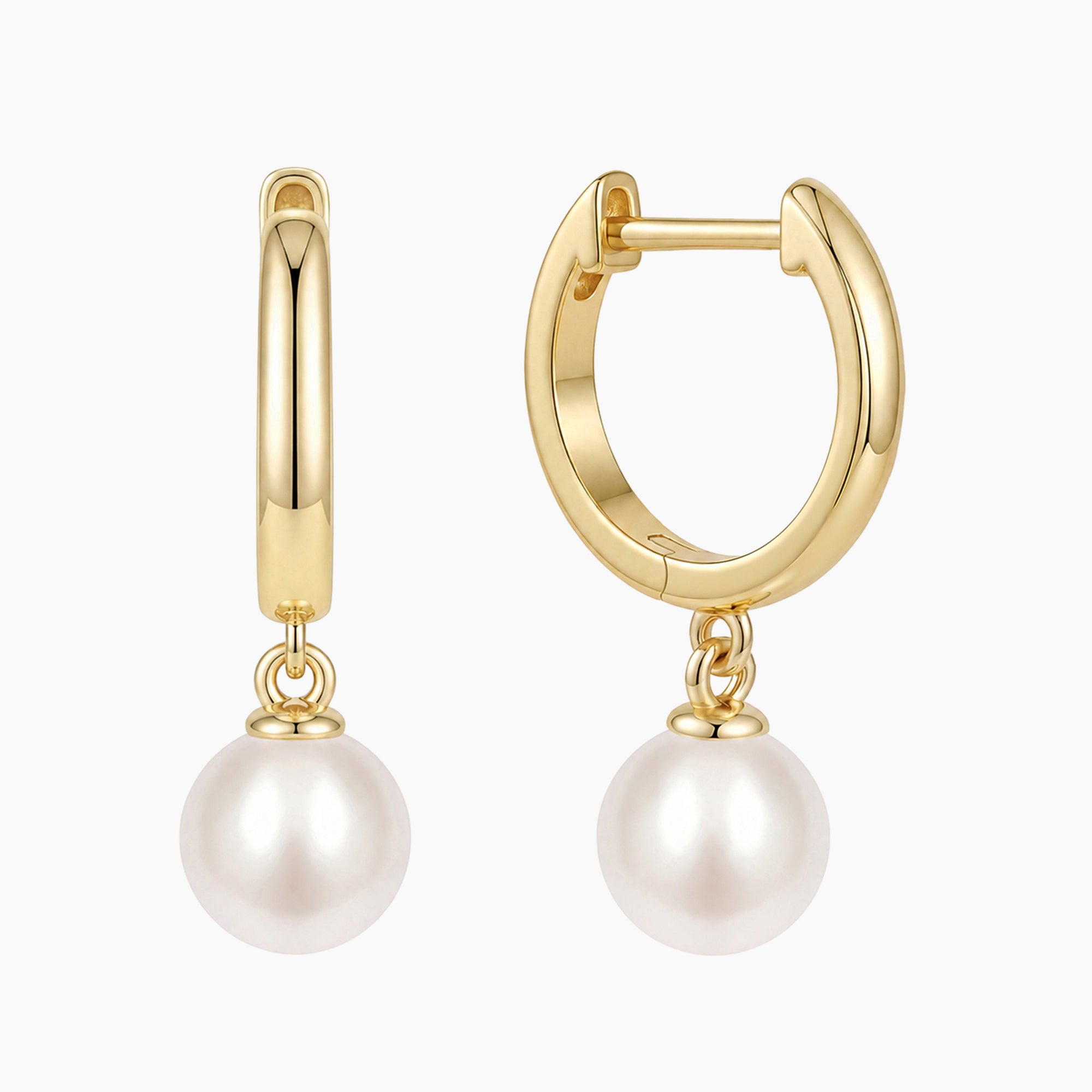 6mm round pearls earrings, eamti earrings, eamti pearl earrings, eamti jewelry, freshwater pearl earrings for women,  s925  post earrings for women, pearl drop earrings, 14k gold plated pearl earrings