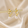 sterling silver post pearl earrings, tiny pearl earrings, everyday natural pearl hoop earrings, 14k gold plated pearl earrings, eamti earrings, eamti pearl earrings, eamti jewelry